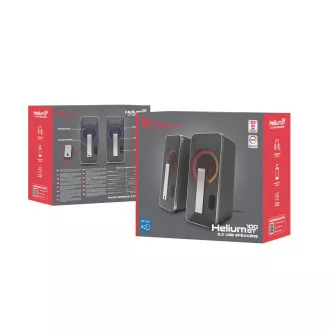 Genesis Gaming zvočniki HELIUM 100/RGB/Stereo/10W/črno-srebrni