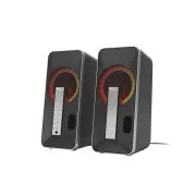 Genesis Gaming zvočniki HELIUM 100/RGB/Stereo/10W/črno-srebrni