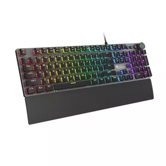 Genesis Gaming mehanska tipkovnica THOR 380/RGB/Outemu Blue/Wireless USB/US layout/Black