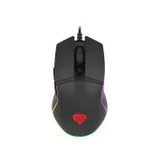 Genesis Gaming optična miška KRYPTON 220/RGB/6400 DPI/obročka/optična/6000 DPI/brezžični USB/črna