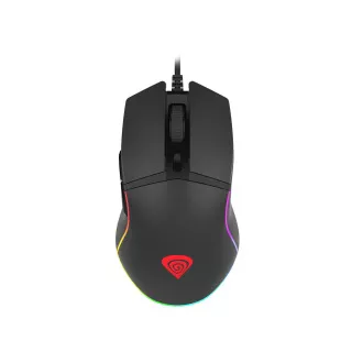 Genesis Gaming optična miška KRYPTON 220/RGB/6400 DPI/obročka/optična/6000 DPI/brezžični USB/črna