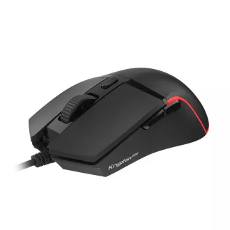 Genesis Gaming optična miška KRYPTON 220/RGB/6400 DPI/obročka/optična/6000 DPI/brezžični USB/črna