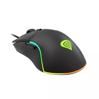 Genesis Gaming optična miška KRYPTON 220/RGB/6400 DPI/obročka/optična/6000 DPI/brezžični USB/črna