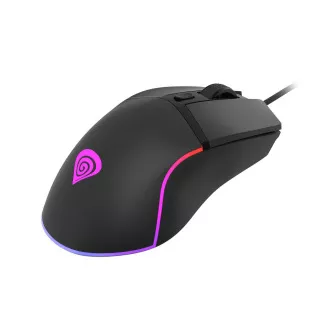 Genesis Gaming optična miška KRYPTON 220/RGB/6400 DPI/obročka/optična/6000 DPI/brezžični USB/črna