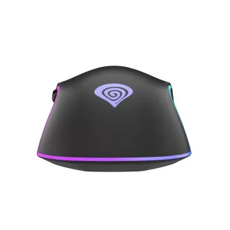 Genesis Gaming optična miška KRYPTON 220/RGB/6400 DPI/obročka/optična/6000 DPI/brezžični USB/črna