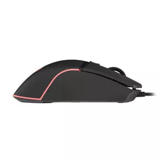 Genesis Gaming optična miška KRYPTON 220/RGB/6400 DPI/obročka/optična/6000 DPI/brezžični USB/črna