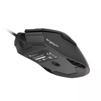 Genesis Gaming optična miška KRYPTON 220/RGB/6400 DPI/obročka/optična/6000 DPI/brezžični USB/črna