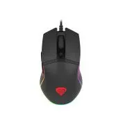 Genesis Gaming optična miška KRYPTON 220/RGB/6400 DPI/obročka/optična/6000 DPI/brezžični USB/črna