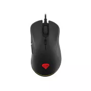 Genesis Gaming optična miška KRYPTON 200/RGB/6400 DPI/obročka/optična/6000 DPI/brezžični USB/črna