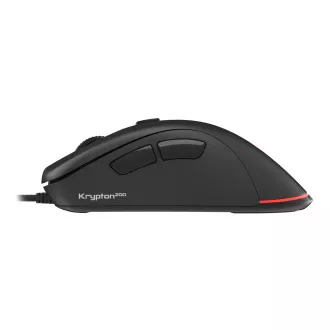 Genesis Gaming optična miška KRYPTON 200/RGB/6400 DPI/obročka/optična/6000 DPI/brezžični USB/črna