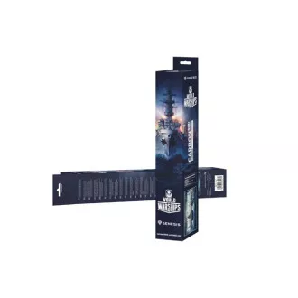 Gaming podloga za miško Genesis CARBON 500 WORLD of WARSHIPS ARMADA, MAXI 90x45cm