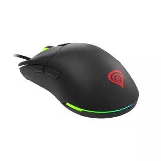 Genesis Gaming optična miška KRYPTON 750/RGB/8000 DPI/obročki/Optični/8000 DPI/Wireless USB/črna
