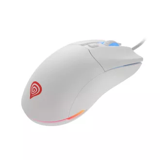 Genesis Gaming optična miška KRYPTON 750/RGB/8000 DPI/obročki/Optični/8000 DPI/Wireless USB/White Genesis Gaming optična miška KRYPTON 750/RGB/8000 DPI/obročki/Optični/8000 DPI/Wireless USB/White
