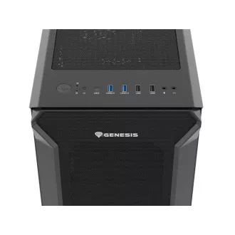 Računalniško ohišje Genesis IRID 505F/Midi Tower/Transpar/Black