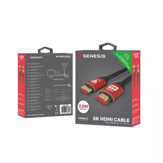 Kabel Genesis HDMI M/M V2.1 3M 8K za XBOX X/S