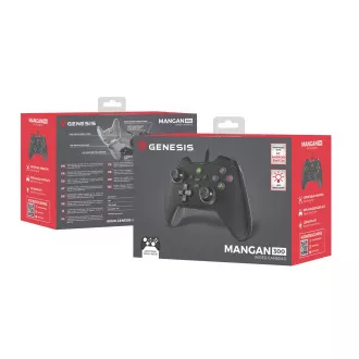 Žična igralna ploščica Genesis MANGAN 300, za PC/Switch/Mobilni telefon, črna