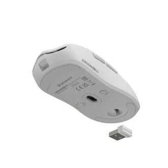 Gaming miška Genesis ZIRCON 500/Gaming/Optical/10,000 DPI/USB BT/White