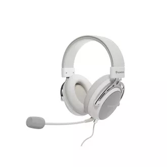 Gaming slušalke z mikrofonom Genesis TORON 301/Stereo/Jack/Wire/Stand/White