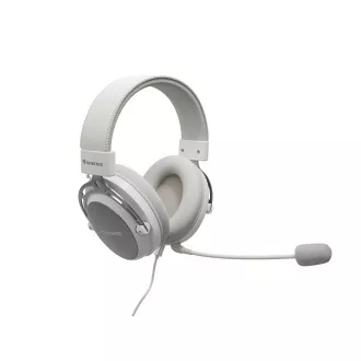 Gaming slušalke z mikrofonom Genesis TORON 301/Stereo/Jack/Wire/Stand/White