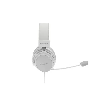Gaming slušalke z mikrofonom Genesis TORON 301/Stereo/Jack/Wire/Stand/White