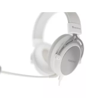 Gaming slušalke z mikrofonom Genesis TORON 301/Stereo/Jack/Wire/Stand/White