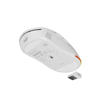 Genesis Gaming brezžična miška ZIRCON XIII/Gaming/Optical/26,000 DPI/Wireless USB/White