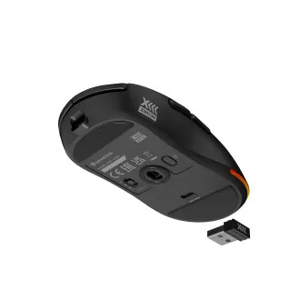 Genesis Gaming brezžična miška ZIRCON XIII/Gaming/Optical/26,000 DPI/Wireless USB/Black