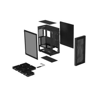 Računalniško ohišje Genesis DIAXID 605F/Midi Tower/Transpar/Black