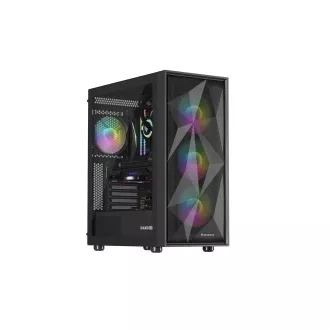 Računalniško ohišje Genesis DIAXID 605 ARGB/Midi Tower/Transpar/Black