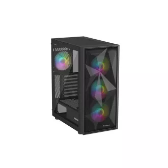 Računalniško ohišje Genesis DIAXID 605 ARGB/Midi Tower/Transpar/Black