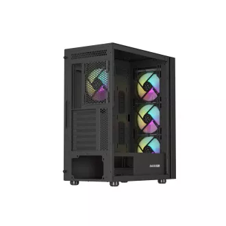 Računalniško ohišje Genesis DIAXID 605 ARGB/Midi Tower/Transpar/Black