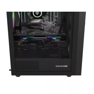 Računalniško ohišje Genesis DIAXID 605 ARGB/Midi Tower/Transpar/Black