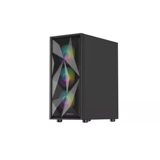 Računalniško ohišje Genesis DIAXID 605 ARGB/Midi Tower/Transpar/Black