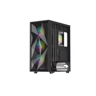 Računalniško ohišje Genesis DIAXID 605 ARGB/Midi Tower/Transpar/Black