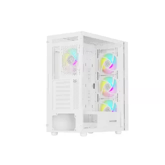 Računalniško ohišje Genesis DIAXID 605 ARGB/Midi Tower/Transpar./White