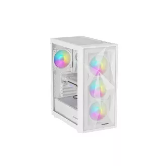 Računalniško ohišje Genesis DIAXID 605 ARGB/Midi Tower/Transpar./White
