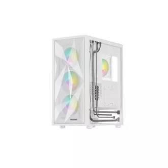 Računalniško ohišje Genesis DIAXID 605 ARGB/Midi Tower/Transpar./White