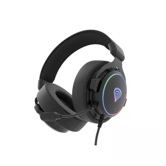 Gaming slušalke z mikrofonom Genesis NEON 764/7.1/USB/Wire/Stand/Black