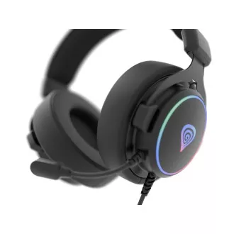 Gaming slušalke z mikrofonom Genesis NEON 764/7.1/USB/Wire/Stand/Black