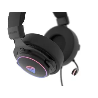 Gaming slušalke z mikrofonom Genesis NEON 764/7.1/USB/Wire/Stand/Black