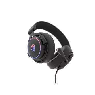 Gaming slušalke z mikrofonom Genesis NEON 764/7.1/USB/Wire/Stand/Black