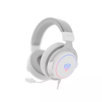 Gaming slušalke z mikrofonom Genesis NEON 764/7.1/USB/Wire/Stand/White