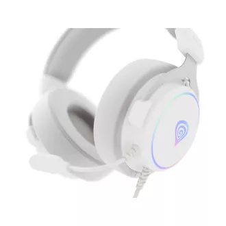Gaming slušalke z mikrofonom Genesis NEON 764/7.1/USB/Wire/Stand/White