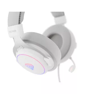 Gaming slušalke z mikrofonom Genesis NEON 764/7.1/USB/Wire/Stand/White