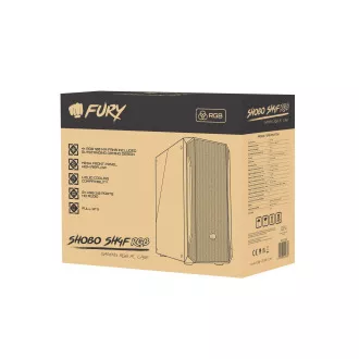 PC ohišje Fury SHOBO/Midi Tower/Transpar./Črna
