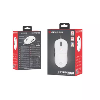 Gaming miška Genesis KRYPTON 660/Gaming/Optical/12,000 DPI/Wireless USB-A/White Gaming miška Genesis KRYPTON 660/Gaming/Optical/12,000 DPI/Wireless USB-A/White