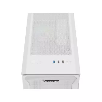 Računalniško ohišje Genesis IRID 503 ARGB LITE/Mini Tower/Transpar./Belo Računalniško ohišje Genesis IRID 503 ARGB LITE/Mini Tower/Transpar./Belo