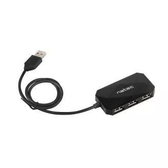 Natec Locust vozlišče 4x USB 2.0 HUB, črno