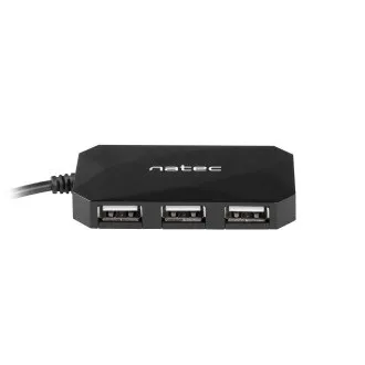 Natec Locust vozlišče 4x USB 2.0 HUB, črno