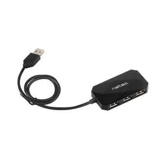 Natec Locust vozlišče 4x USB 2.0 HUB, črno